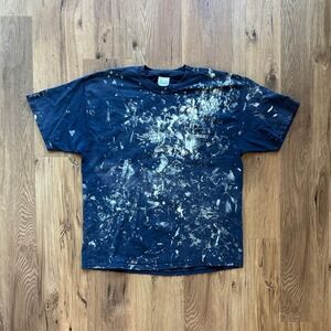 Vintage Grunge Paint Splatter Pocket T-Shirt Tee Workwear Size XL